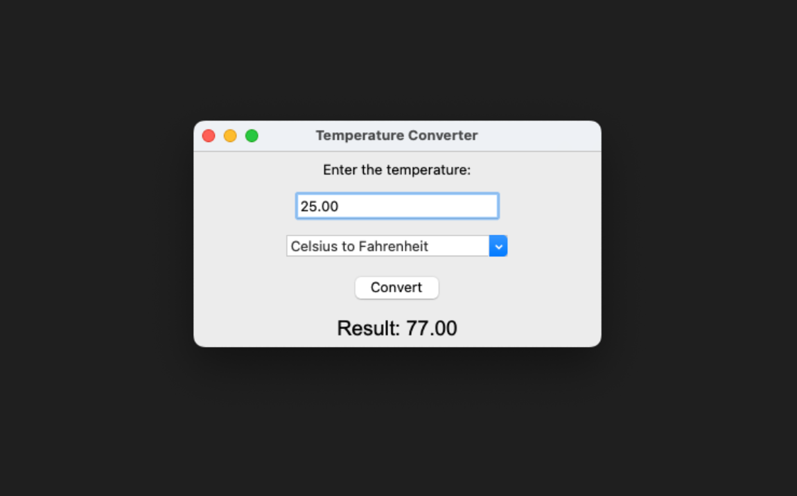 Temperature Converter Project